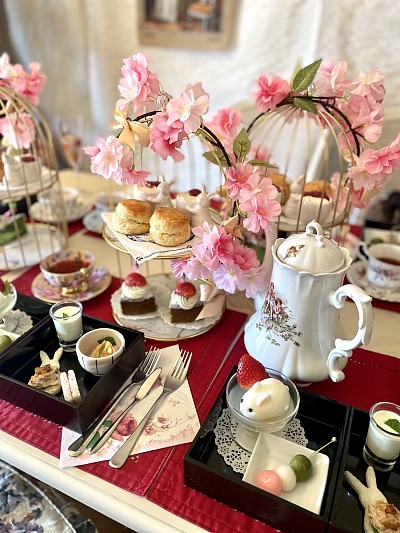新年のお茶会にふさわしいアフタヌーンティー