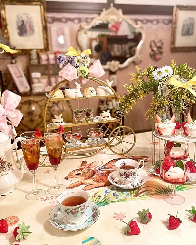 イースターバニーが可愛いアフタヌーンティー