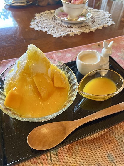 シロップソースも練乳も手作り！